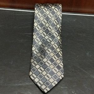 Croft & Barrow Silk Tie Black & Tan